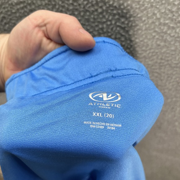 Athletic Works Shorts Womens 2XL XXL Blue Dri Works Lined Jogging Gym Athleisure - Picture 7 of 8